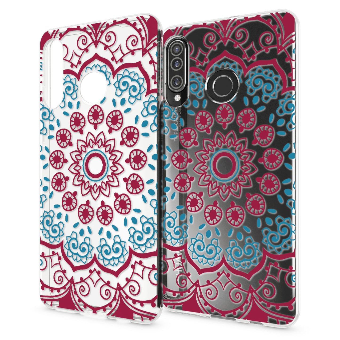 NALIA Hülle kompatibel mit Huawei P30 Lite, Motiv Handyhülle Ultra-Slim Silikon Case Crystal Cover Schutzhülle Durchsichtig, Handy-Tasche Backcover Transparent Bumper