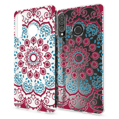 NALIA Hülle kompatibel mit Huawei P30 Lite, Motiv Handyhülle Ultra-Slim Silikon Case Crystal Cover Schutzhülle Durchsichtig, Handy-Tasche Backcover Transparent Bumper
