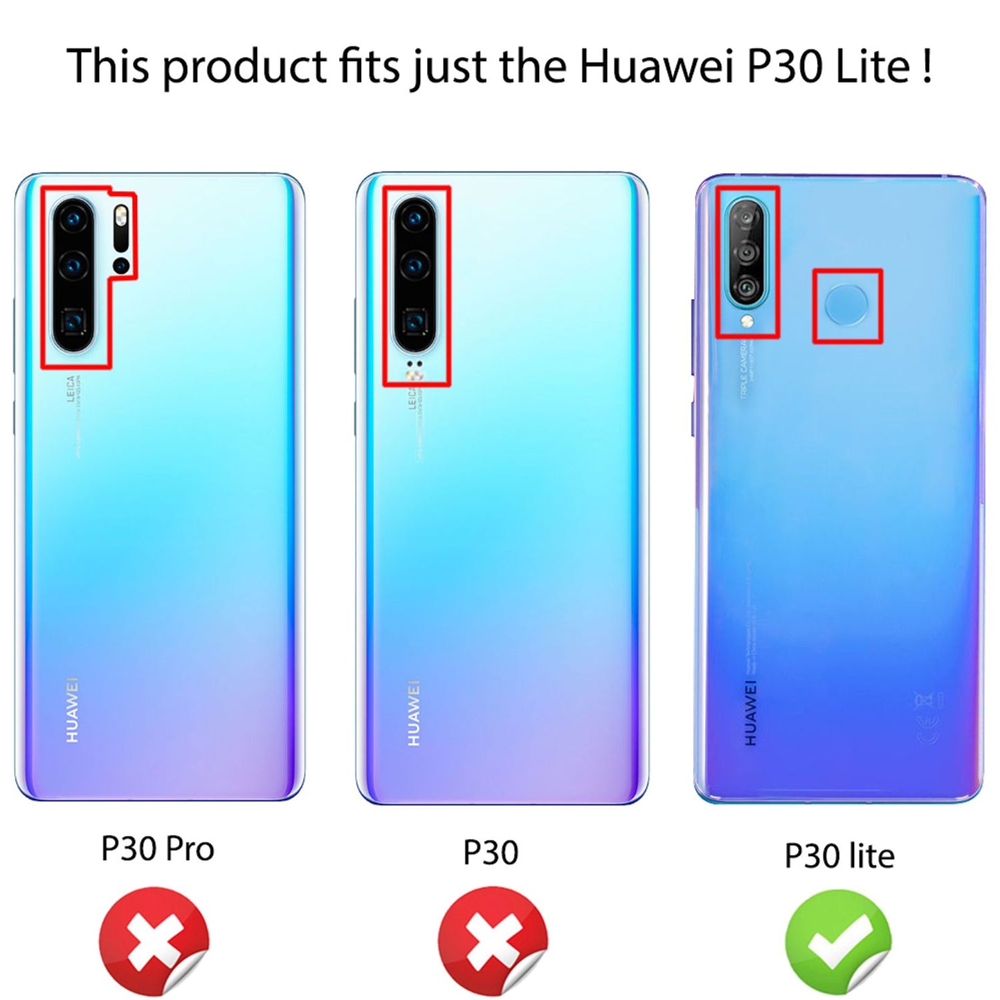 NALIA Hülle kompatibel mit Huawei P30 Lite, Motiv Handyhülle Ultra-Slim Silikon Case Crystal Cover Schutzhülle Durchsichtig, Handy-Tasche Backcover Transparent Bumper
