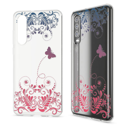 NALIA Hülle kompatibel mit Huawei P30, Motiv Handyhülle Ultra-Slim Silikon Case Crystal Cover Schutzhülle Durchsichtig, Dünne Handy-Tasche Backcover Transparent Bumper