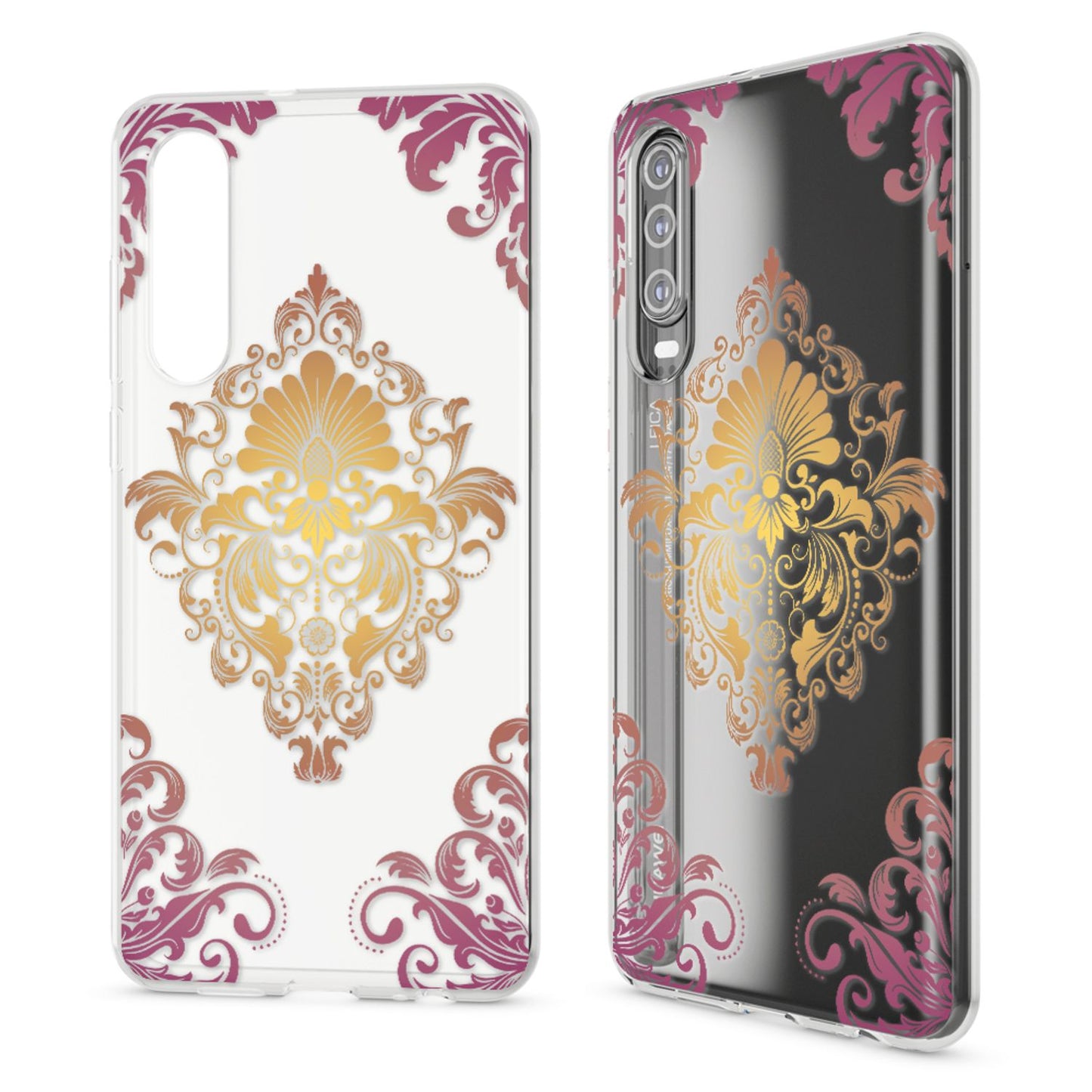 NALIA Hülle kompatibel mit Huawei P30, Motiv Handyhülle Ultra-Slim Silikon Case Crystal Cover Schutzhülle Durchsichtig, Dünne Handy-Tasche Backcover Transparent Bumper