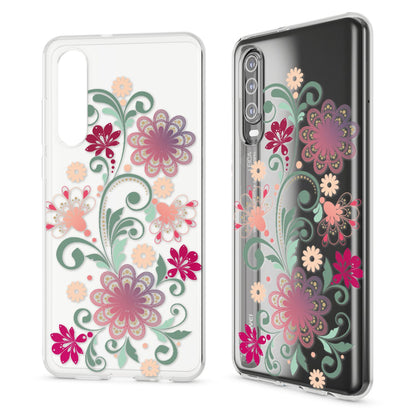 NALIA Hülle kompatibel mit Huawei P30, Motiv Handyhülle Ultra-Slim Silikon Case Crystal Cover Schutzhülle Durchsichtig, Dünne Handy-Tasche Backcover Transparent Bumper