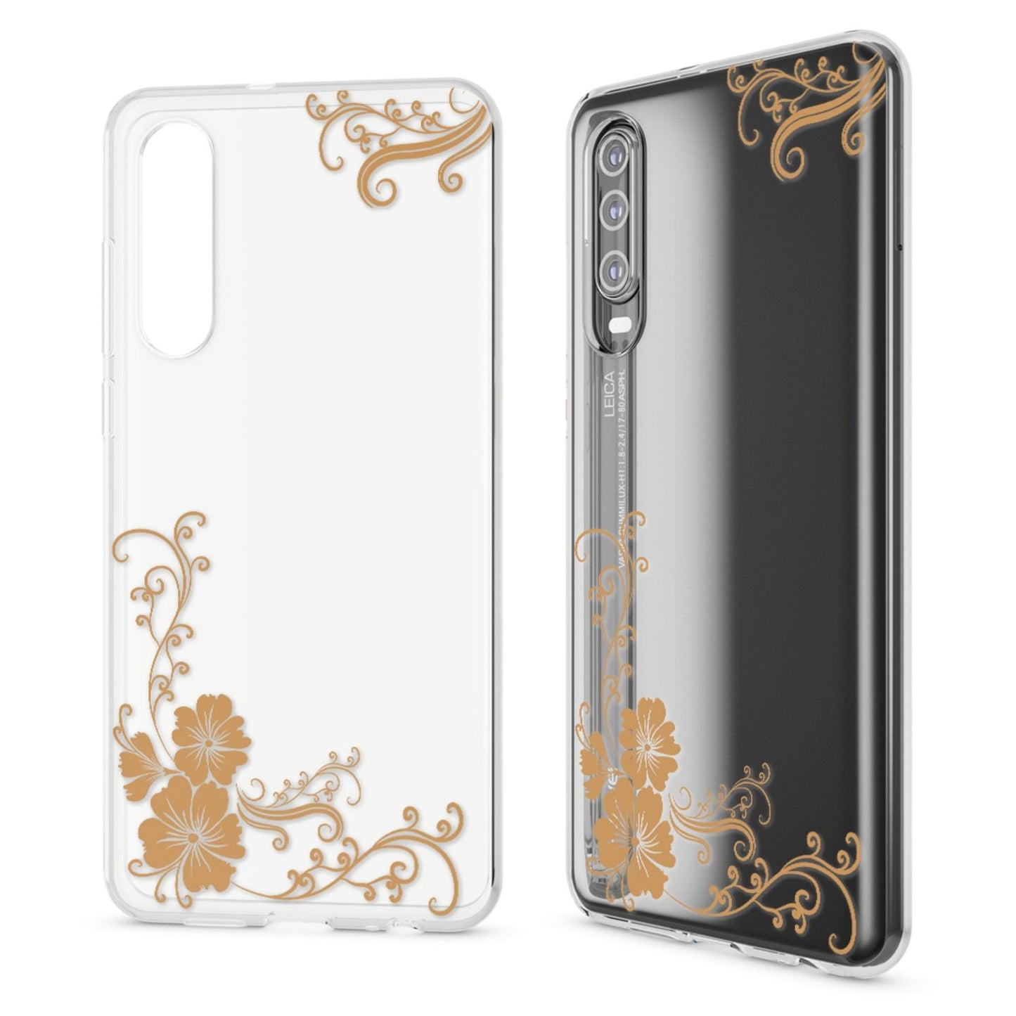 NALIA Hülle kompatibel mit Huawei P30, Motiv Handyhülle Ultra-Slim Silikon Case Crystal Cover Schutzhülle Durchsichtig, Dünne Handy-Tasche Backcover Transparent Bumper