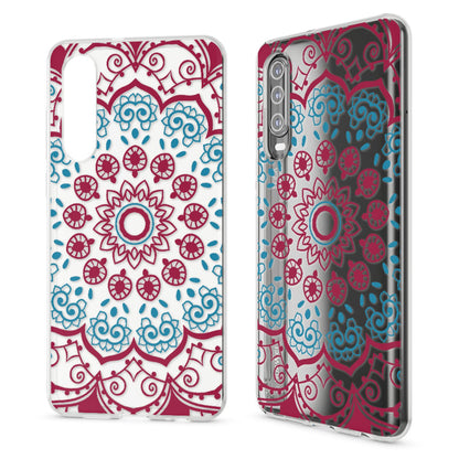 NALIA Hülle kompatibel mit Huawei P30, Motiv Handyhülle Ultra-Slim Silikon Case Crystal Cover Schutzhülle Durchsichtig, Dünne Handy-Tasche Backcover Transparent Bumper