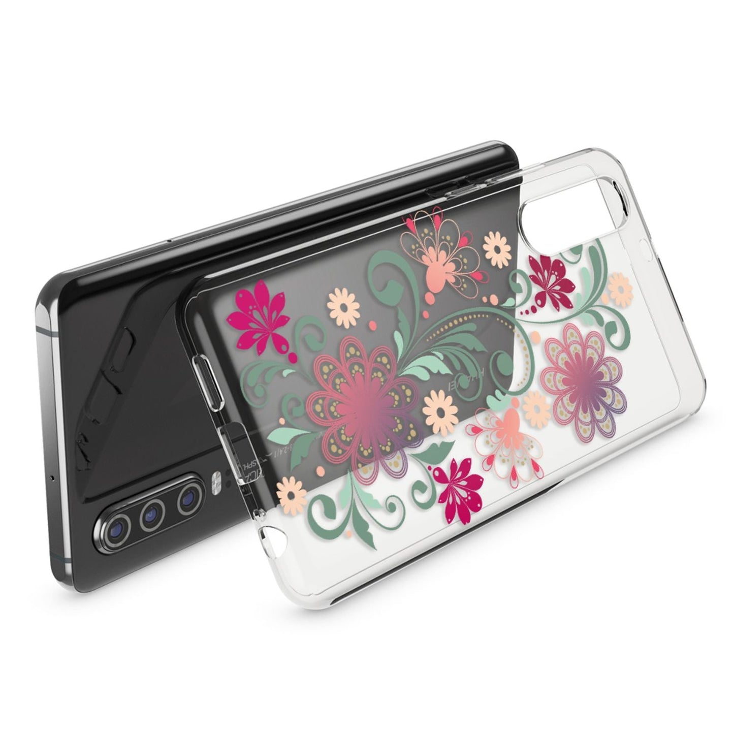 NALIA Hülle kompatibel mit Huawei P30, Motiv Handyhülle Ultra-Slim Silikon Case Crystal Cover Schutzhülle Durchsichtig, Dünne Handy-Tasche Backcover Transparent Bumper
