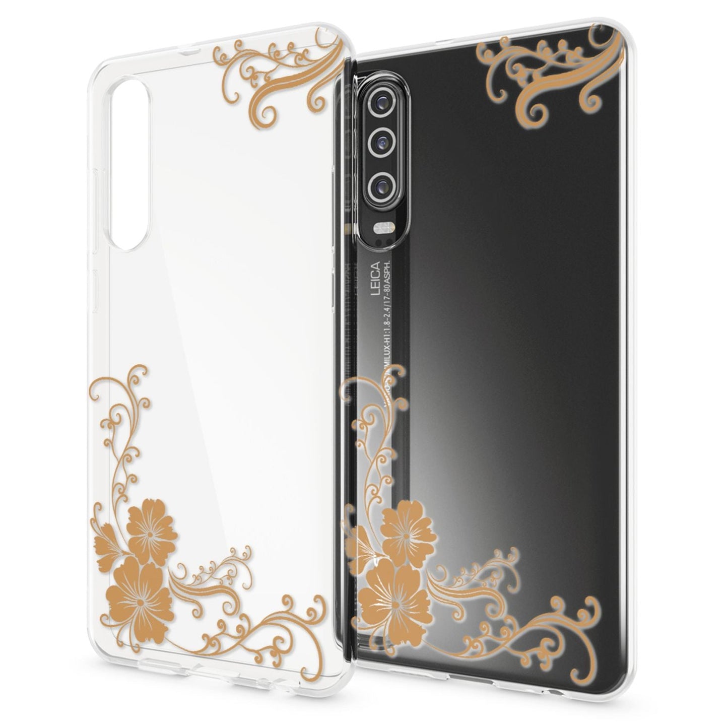 NALIA Hülle kompatibel mit Huawei P30, Motiv Handyhülle Ultra-Slim Silikon Case Crystal Cover Schutzhülle Durchsichtig, Dünne Handy-Tasche Backcover Transparent Bumper