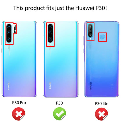 NALIA Hülle kompatibel mit Huawei P30, Motiv Handyhülle Ultra-Slim Silikon Case Crystal Cover Schutzhülle Durchsichtig, Dünne Handy-Tasche Backcover Transparent Bumper