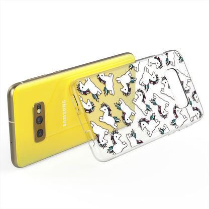 NALIA Handyhülle kompatibel mit Samsung Galaxy S10e, Slim Silikon Hülle Motiv Case Cover Crystal Schutzhülle Durchsichtig, Etui Dünn Handy-Tasche Backcover Transparent Bumper Skin