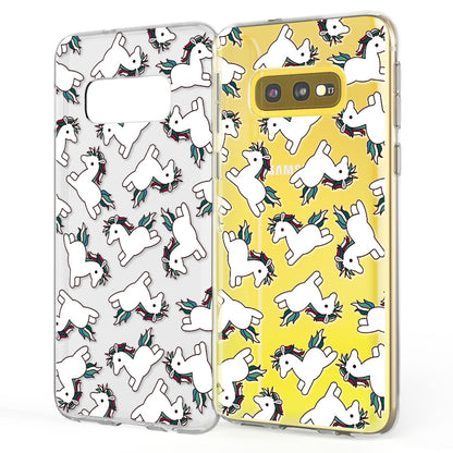 NALIA Handyhülle kompatibel mit Samsung Galaxy S10e, Slim Silikon Hülle Motiv Case Cover Crystal Schutzhülle Durchsichtig, Etui Dünn Handy-Tasche Backcover Transparent Bumper Skin