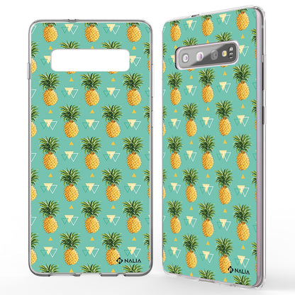 NALIA Handyhülle kompatibel mit Samsung Galaxy S10, Slim Silikon Hülle Motiv Case Cover Crystal Schutzhülle, Durchsichtig Etui Handy-Tasche Backcover Transparent Bumper