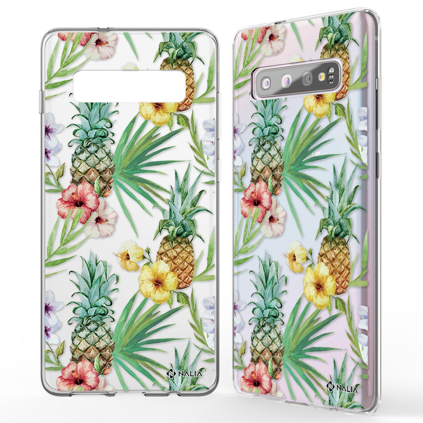 NALIA Handyhülle kompatibel mit Samsung Galaxy S10, Slim Silikon Hülle Motiv Case Cover Crystal Schutzhülle, Durchsichtig Etui Handy-Tasche Backcover Transparent Bumper