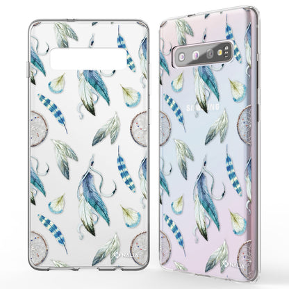 NALIA Handyhülle kompatibel mit Samsung Galaxy S10, Slim Silikon Hülle Motiv Case Cover Crystal Schutzhülle, Durchsichtig Etui Handy-Tasche Backcover Transparent Bumper