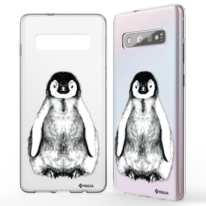 NALIA Handyhülle kompatibel mit Samsung Galaxy S10, Slim Silikon Hülle Motiv Case Cover Crystal Schutzhülle, Durchsichtig Etui Handy-Tasche Backcover Transparent Bumper