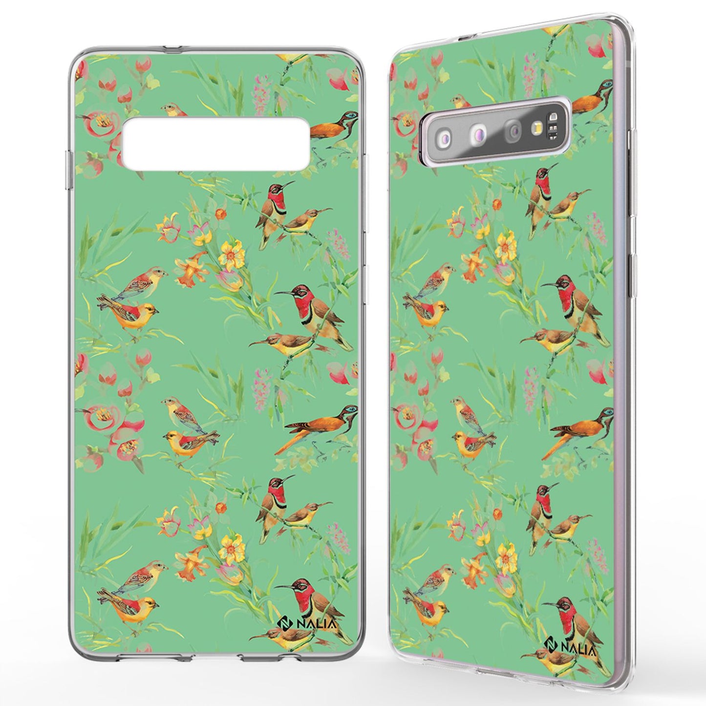 NALIA Handyhülle kompatibel mit Samsung Galaxy S10, Slim Silikon Hülle Motiv Case Cover Crystal Schutzhülle, Durchsichtig Etui Handy-Tasche Backcover Transparent Bumper