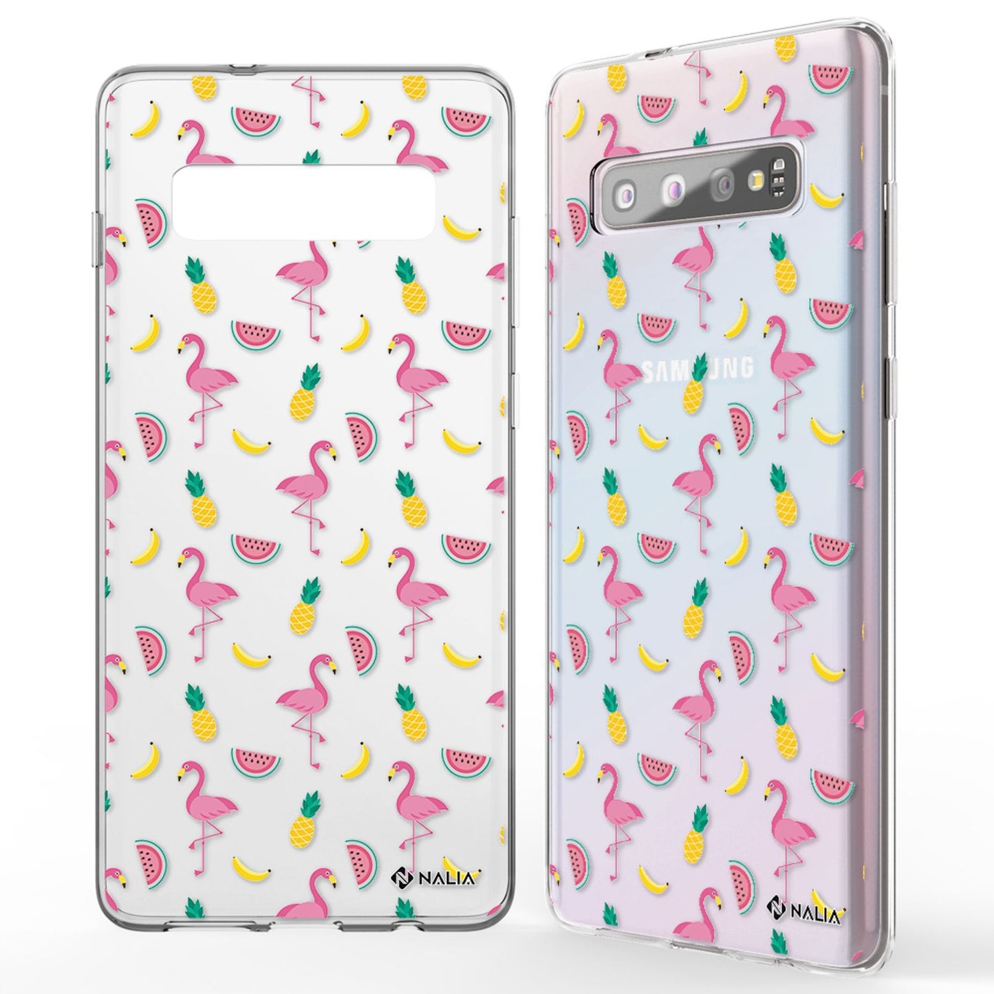 NALIA Handyhülle kompatibel mit Samsung Galaxy S10, Slim Silikon Hülle Motiv Case Cover Crystal Schutzhülle, Durchsichtig Etui Handy-Tasche Backcover Transparent Bumper
