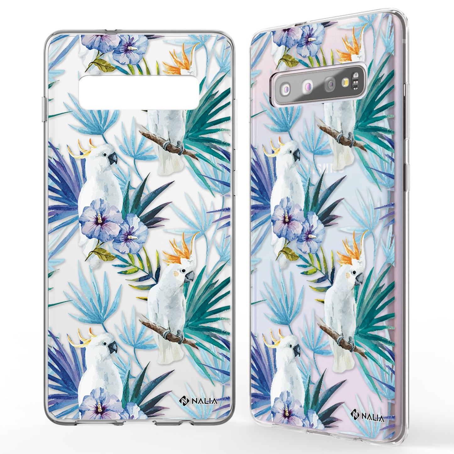 NALIA Handyhülle kompatibel mit Samsung Galaxy S10, Slim Silikon Hülle Motiv Case Cover Crystal Schutzhülle, Durchsichtig Etui Handy-Tasche Backcover Transparent Bumper