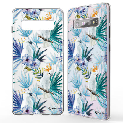 NALIA Handyhülle kompatibel mit Samsung Galaxy S10, Slim Silikon Hülle Motiv Case Cover Crystal Schutzhülle, Durchsichtig Etui Handy-Tasche Backcover Transparent Bumper