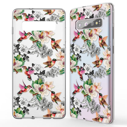 NALIA Handyhülle kompatibel mit Samsung Galaxy S10, Slim Silikon Hülle Motiv Case Cover Crystal Schutzhülle, Durchsichtig Etui Handy-Tasche Backcover Transparent Bumper