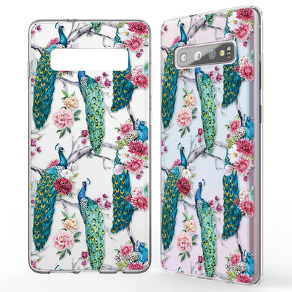 NALIA Handyhülle kompatibel mit Samsung Galaxy S10, Slim Silikon Hülle Motiv Case Cover Crystal Schutzhülle, Durchsichtig Etui Handy-Tasche Backcover Transparent Bumper
