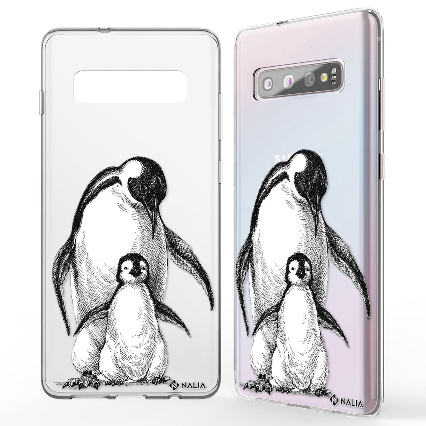 NALIA Handyhülle kompatibel mit Samsung Galaxy S10, Slim Silikon Hülle Motiv Case Cover Crystal Schutzhülle, Durchsichtig Etui Handy-Tasche Backcover Transparent Bumper