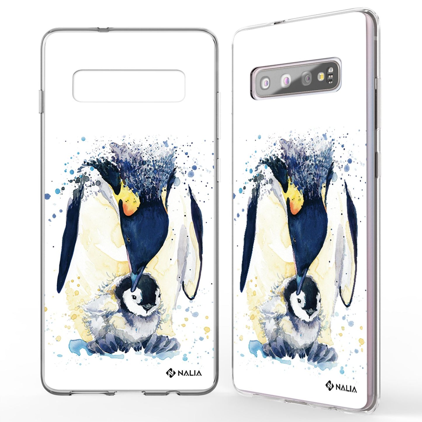NALIA Handyhülle kompatibel mit Samsung Galaxy S10, Slim Silikon Hülle Motiv Case Cover Crystal Schutzhülle, Durchsichtig Etui Handy-Tasche Backcover Transparent Bumper