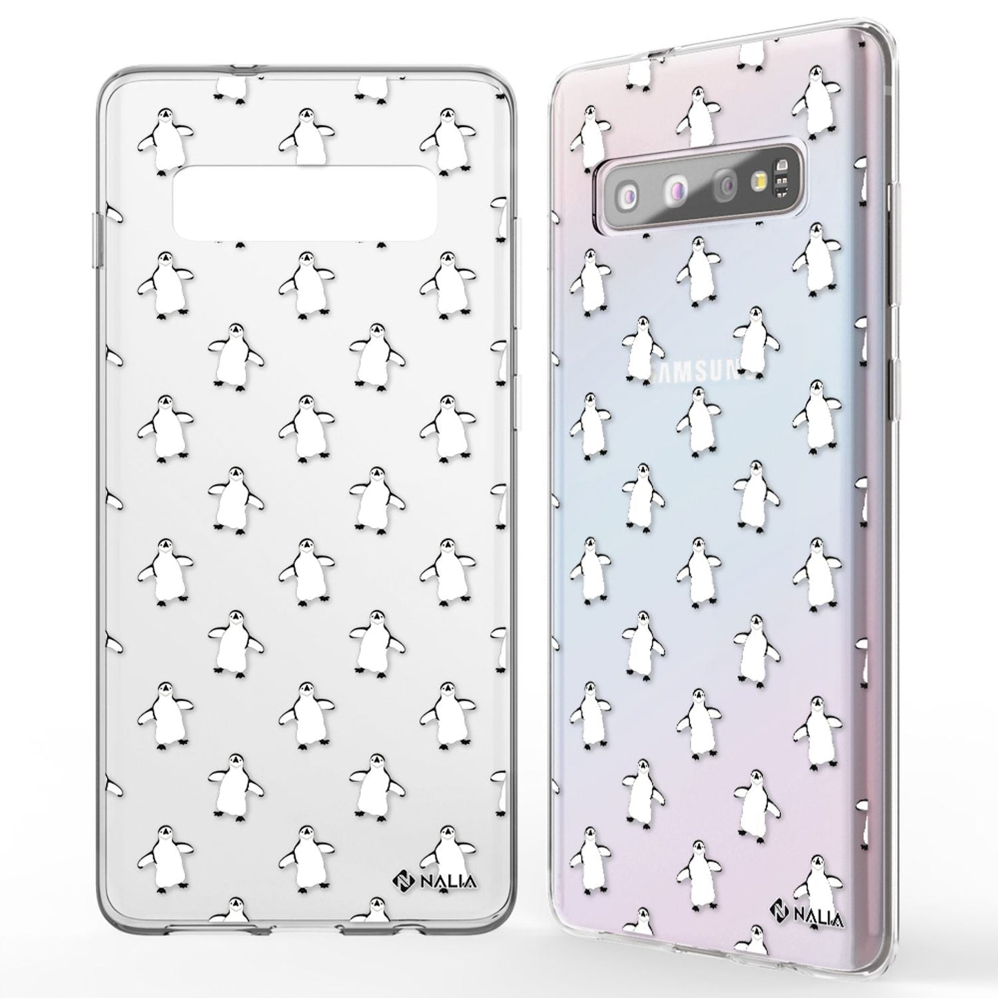 NALIA Handyhülle kompatibel mit Samsung Galaxy S10, Slim Silikon Hülle Motiv Case Cover Crystal Schutzhülle, Durchsichtig Etui Handy-Tasche Backcover Transparent Bumper