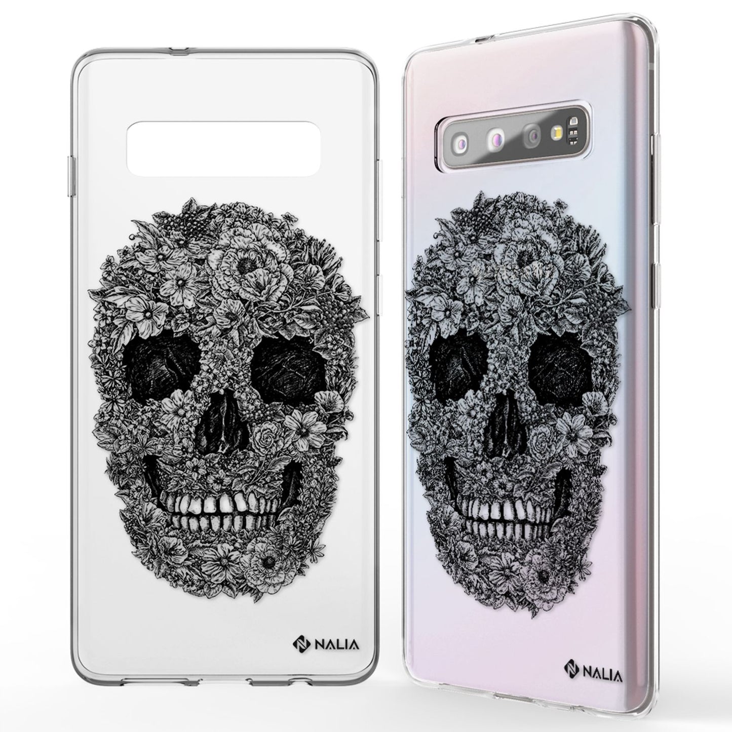 NALIA Handyhülle kompatibel mit Samsung Galaxy S10, Slim Silikon Hülle Motiv Case Cover Crystal Schutzhülle, Durchsichtig Etui Handy-Tasche Backcover Transparent Bumper