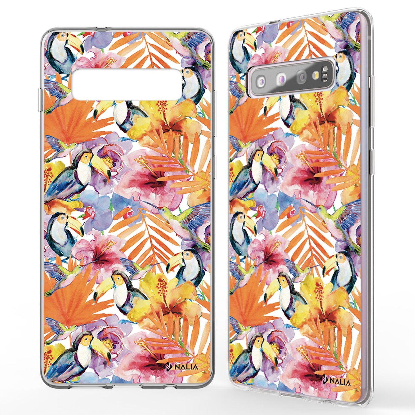 NALIA Handyhülle kompatibel mit Samsung Galaxy S10, Slim Silikon Hülle Motiv Case Cover Crystal Schutzhülle, Durchsichtig Etui Handy-Tasche Backcover Transparent Bumper