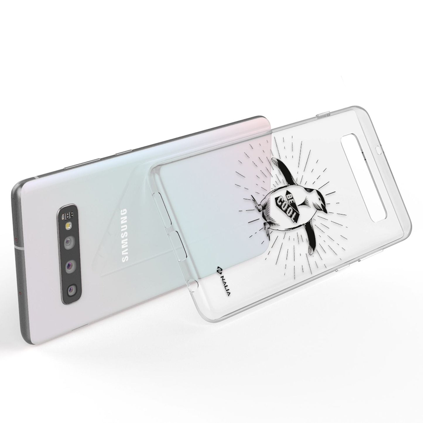 NALIA Handyhülle kompatibel mit Samsung Galaxy S10, Slim Silikon Hülle Motiv Case Cover Crystal Schutzhülle, Durchsichtig Etui Handy-Tasche Backcover Transparent Bumper