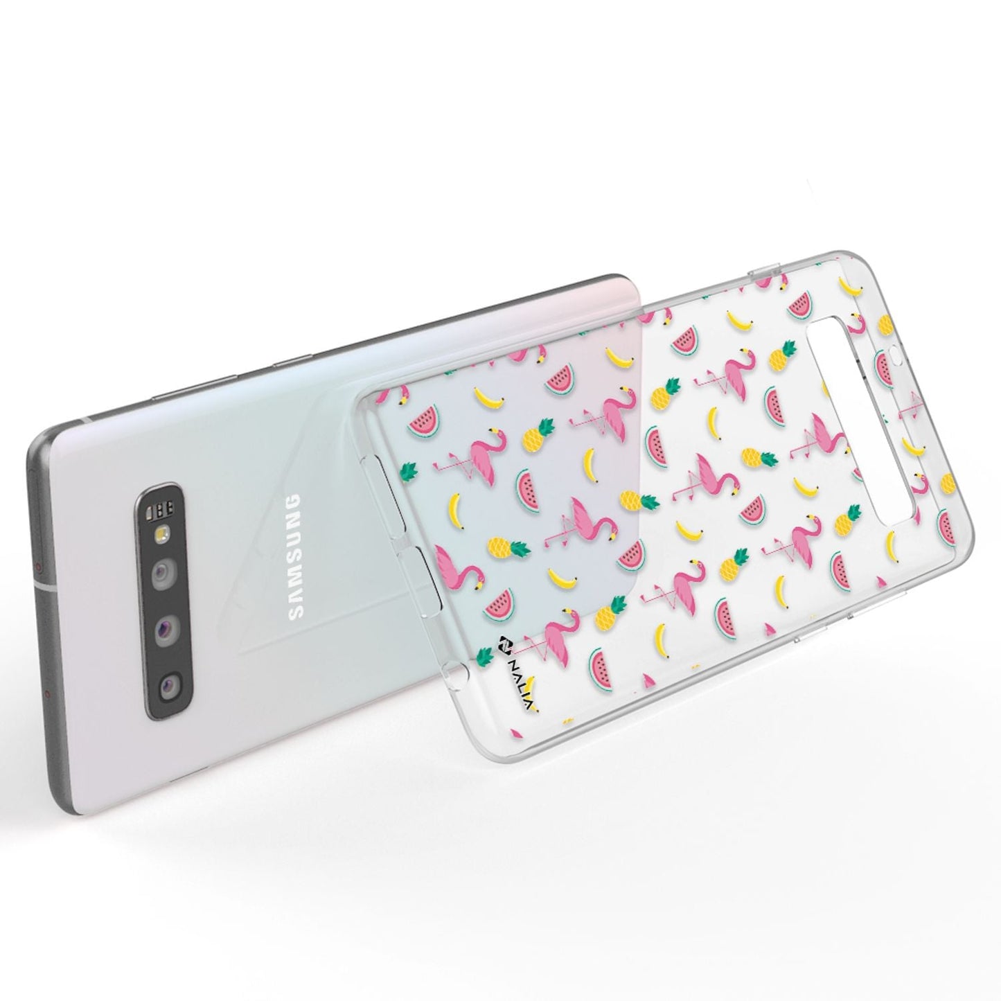 NALIA Handyhülle kompatibel mit Samsung Galaxy S10, Slim Silikon Hülle Motiv Case Cover Crystal Schutzhülle, Durchsichtig Etui Handy-Tasche Backcover Transparent Bumper