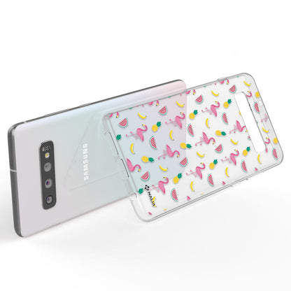 NALIA Handyhülle kompatibel mit Samsung Galaxy S10, Slim Silikon Hülle Motiv Case Cover Crystal Schutzhülle, Durchsichtig Etui Handy-Tasche Backcover Transparent Bumper