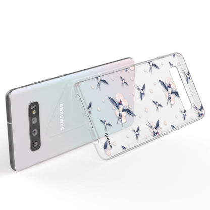 NALIA Handyhülle kompatibel mit Samsung Galaxy S10, Slim Silikon Hülle Motiv Case Cover Crystal Schutzhülle, Durchsichtig Etui Handy-Tasche Backcover Transparent Bumper