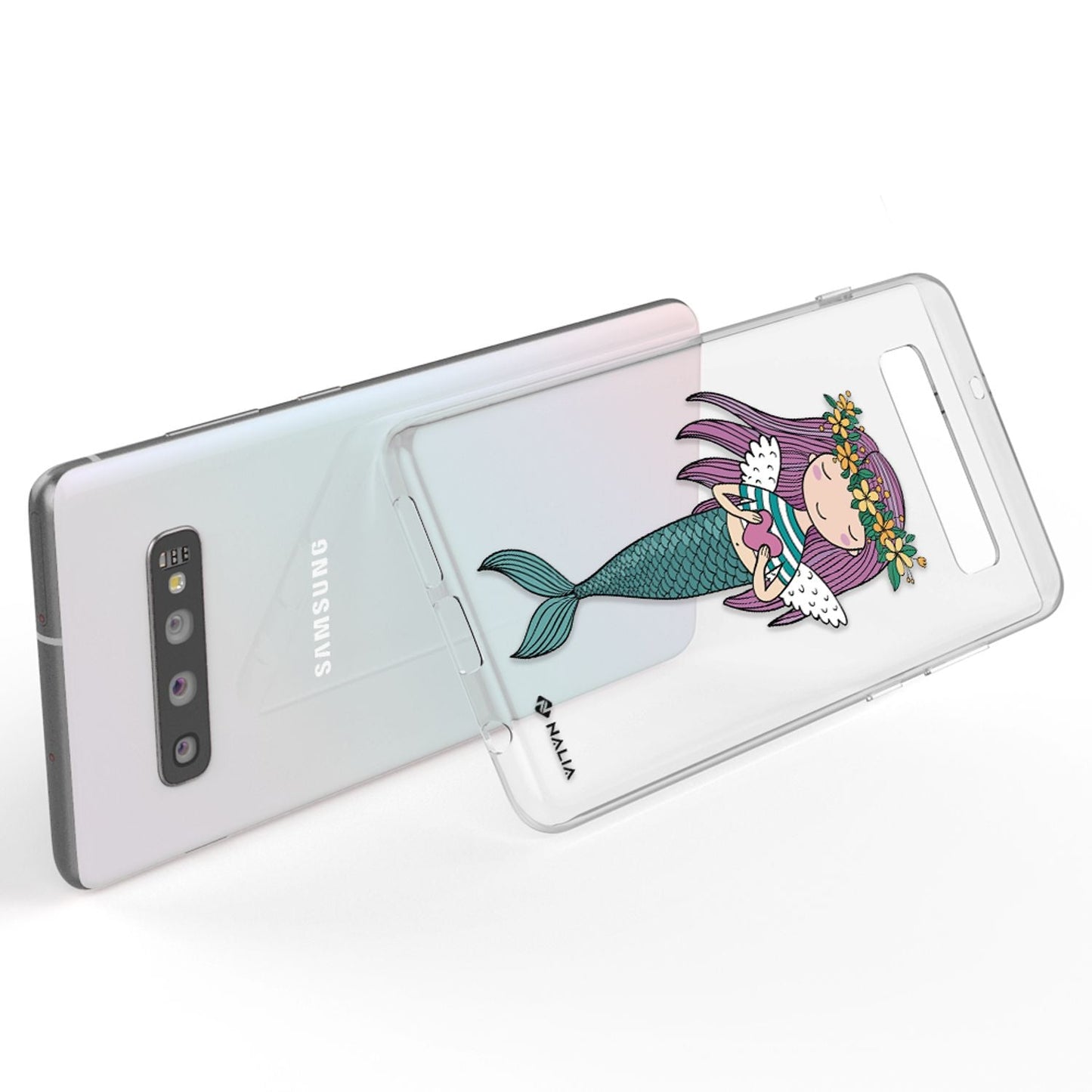 NALIA Handyhülle kompatibel mit Samsung Galaxy S10, Slim Silikon Hülle Motiv Case Cover Crystal Schutzhülle, Durchsichtig Etui Handy-Tasche Backcover Transparent Bumper