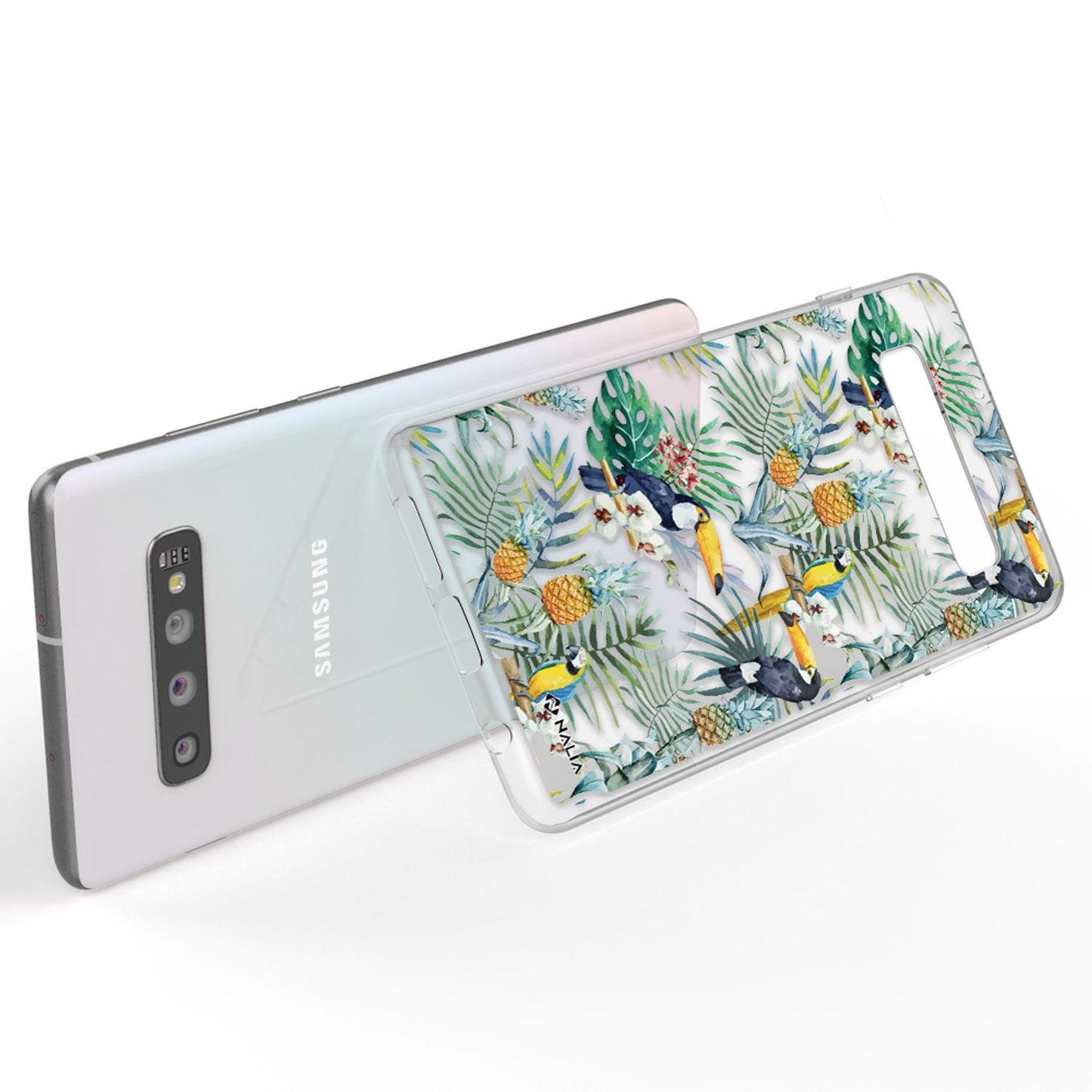 NALIA Handyhülle kompatibel mit Samsung Galaxy S10, Slim Silikon Hülle Motiv Case Cover Crystal Schutzhülle, Durchsichtig Etui Handy-Tasche Backcover Transparent Bumper