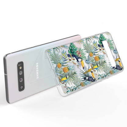NALIA Handyhülle kompatibel mit Samsung Galaxy S10, Slim Silikon Hülle Motiv Case Cover Crystal Schutzhülle, Durchsichtig Etui Handy-Tasche Backcover Transparent Bumper