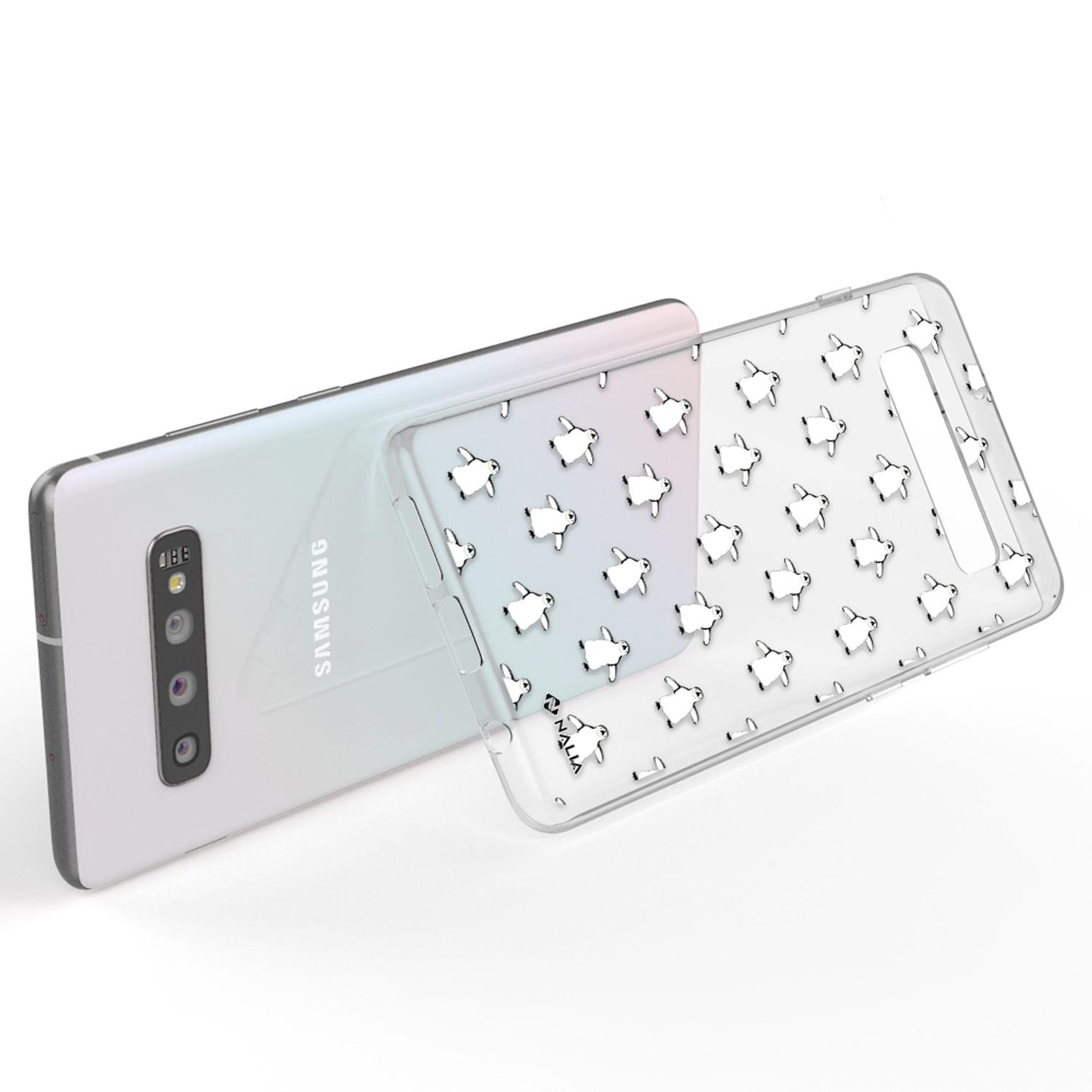 NALIA Handyhülle kompatibel mit Samsung Galaxy S10, Slim Silikon Hülle Motiv Case Cover Crystal Schutzhülle, Durchsichtig Etui Handy-Tasche Backcover Transparent Bumper