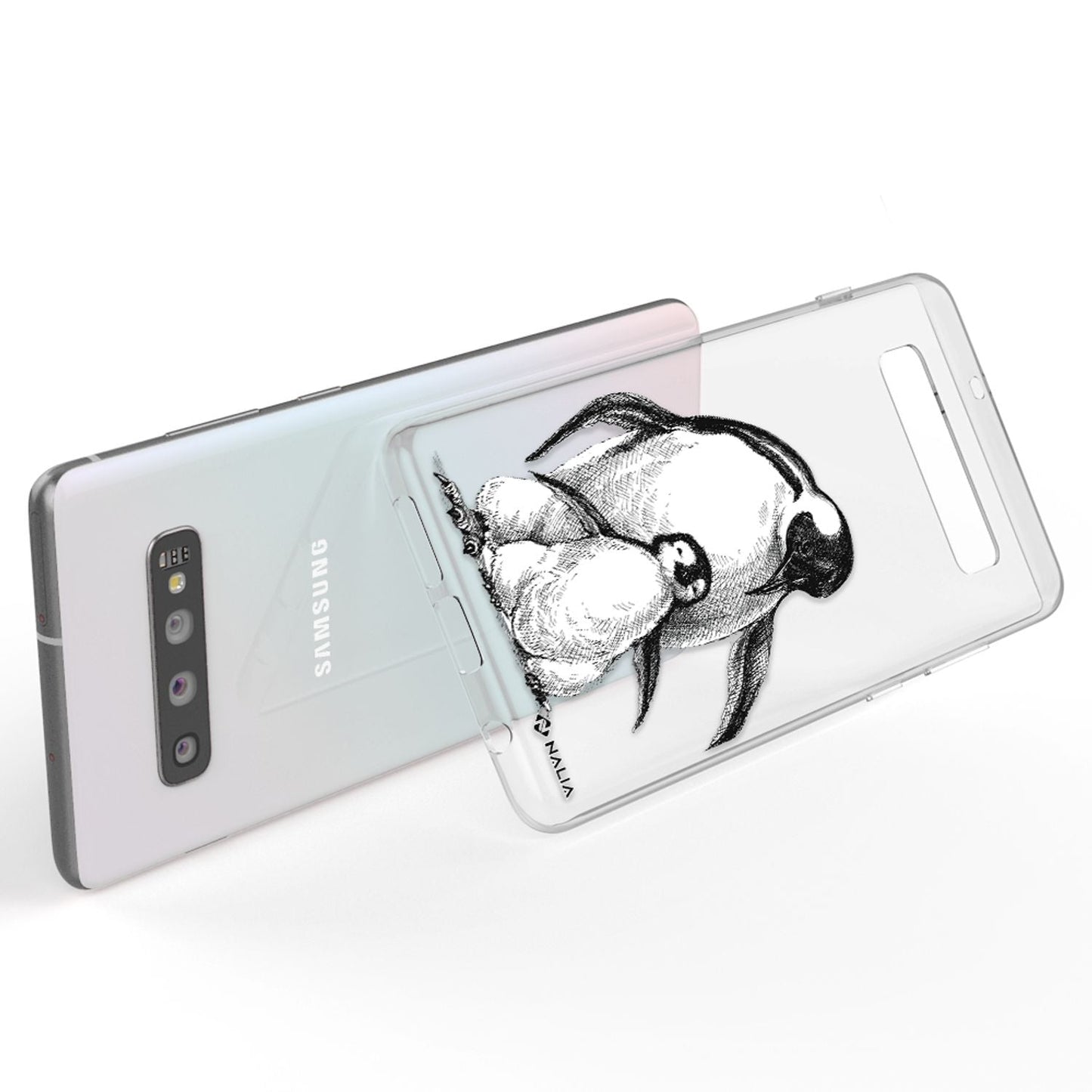 NALIA Handyhülle kompatibel mit Samsung Galaxy S10, Slim Silikon Hülle Motiv Case Cover Crystal Schutzhülle, Durchsichtig Etui Handy-Tasche Backcover Transparent Bumper