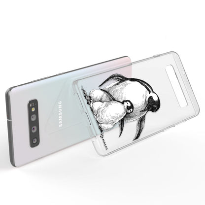 NALIA Handyhülle kompatibel mit Samsung Galaxy S10, Slim Silikon Hülle Motiv Case Cover Crystal Schutzhülle, Durchsichtig Etui Handy-Tasche Backcover Transparent Bumper