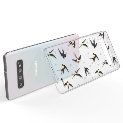 NALIA Handyhülle kompatibel mit Samsung Galaxy S10, Slim Silikon Hülle Motiv Case Cover Crystal Schutzhülle, Durchsichtig Etui Handy-Tasche Backcover Transparent Bumper
