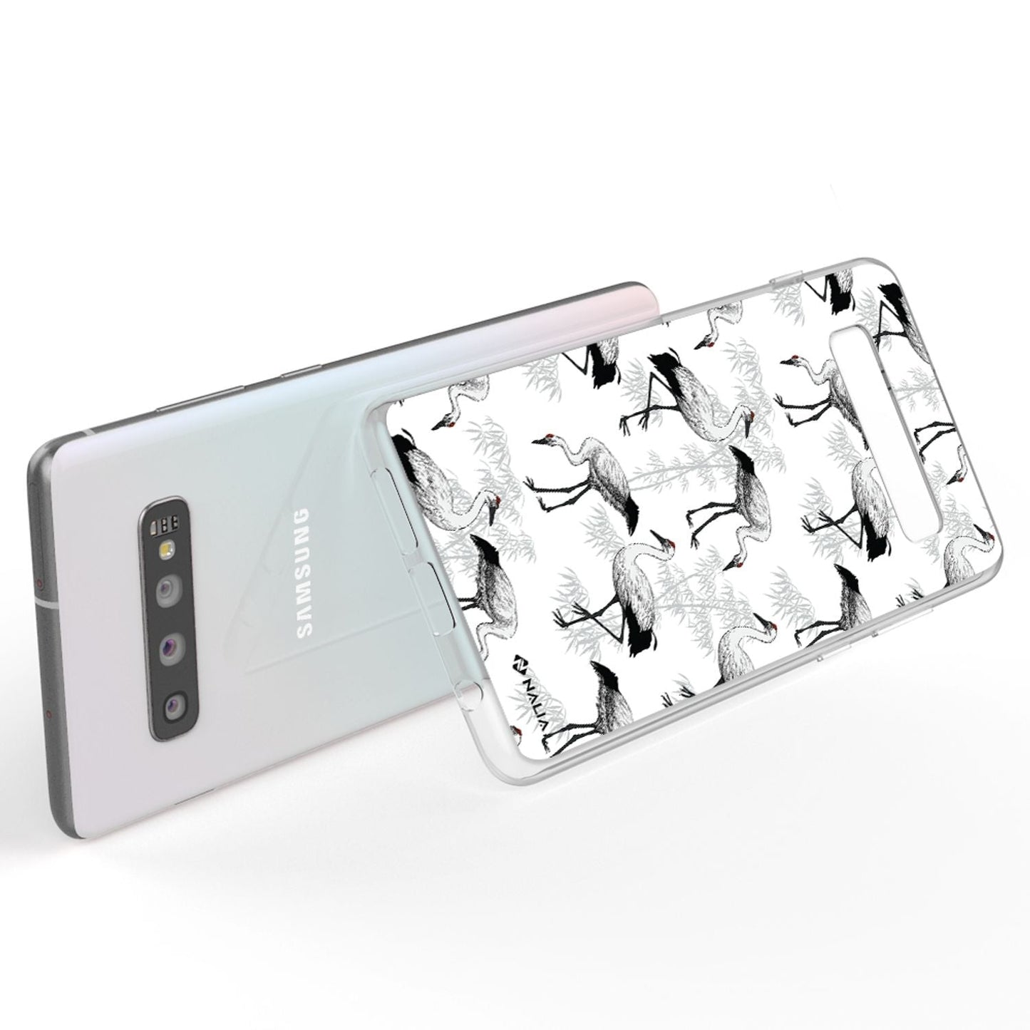 NALIA Handyhülle kompatibel mit Samsung Galaxy S10, Slim Silikon Hülle Motiv Case Cover Crystal Schutzhülle, Durchsichtig Etui Handy-Tasche Backcover Transparent Bumper