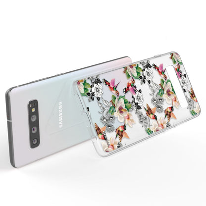 NALIA Handyhülle kompatibel mit Samsung Galaxy S10, Slim Silikon Hülle Motiv Case Cover Crystal Schutzhülle, Durchsichtig Etui Handy-Tasche Backcover Transparent Bumper