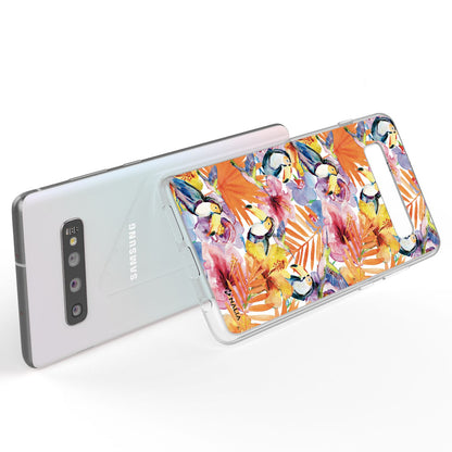 NALIA Handyhülle kompatibel mit Samsung Galaxy S10, Slim Silikon Hülle Motiv Case Cover Crystal Schutzhülle, Durchsichtig Etui Handy-Tasche Backcover Transparent Bumper