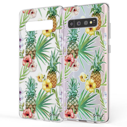 NALIA Handyhülle kompatibel mit Samsung Galaxy S10, Slim Silikon Hülle Motiv Case Cover Crystal Schutzhülle, Durchsichtig Etui Handy-Tasche Backcover Transparent Bumper