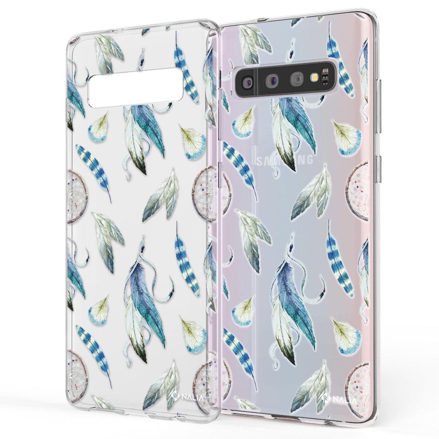 NALIA Handyhülle kompatibel mit Samsung Galaxy S10, Slim Silikon Hülle Motiv Case Cover Crystal Schutzhülle, Durchsichtig Etui Handy-Tasche Backcover Transparent Bumper