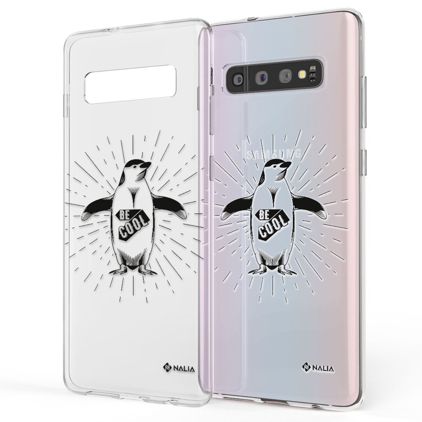 NALIA Handyhülle kompatibel mit Samsung Galaxy S10, Slim Silikon Hülle Motiv Case Cover Crystal Schutzhülle, Durchsichtig Etui Handy-Tasche Backcover Transparent Bumper