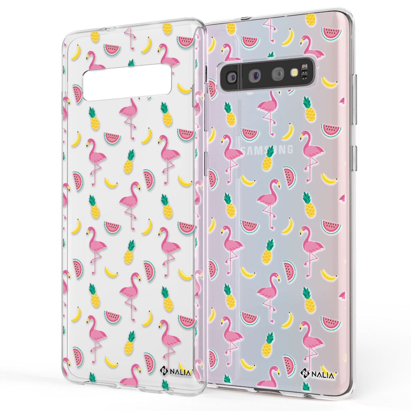 NALIA Handyhülle kompatibel mit Samsung Galaxy S10, Slim Silikon Hülle Motiv Case Cover Crystal Schutzhülle, Durchsichtig Etui Handy-Tasche Backcover Transparent Bumper