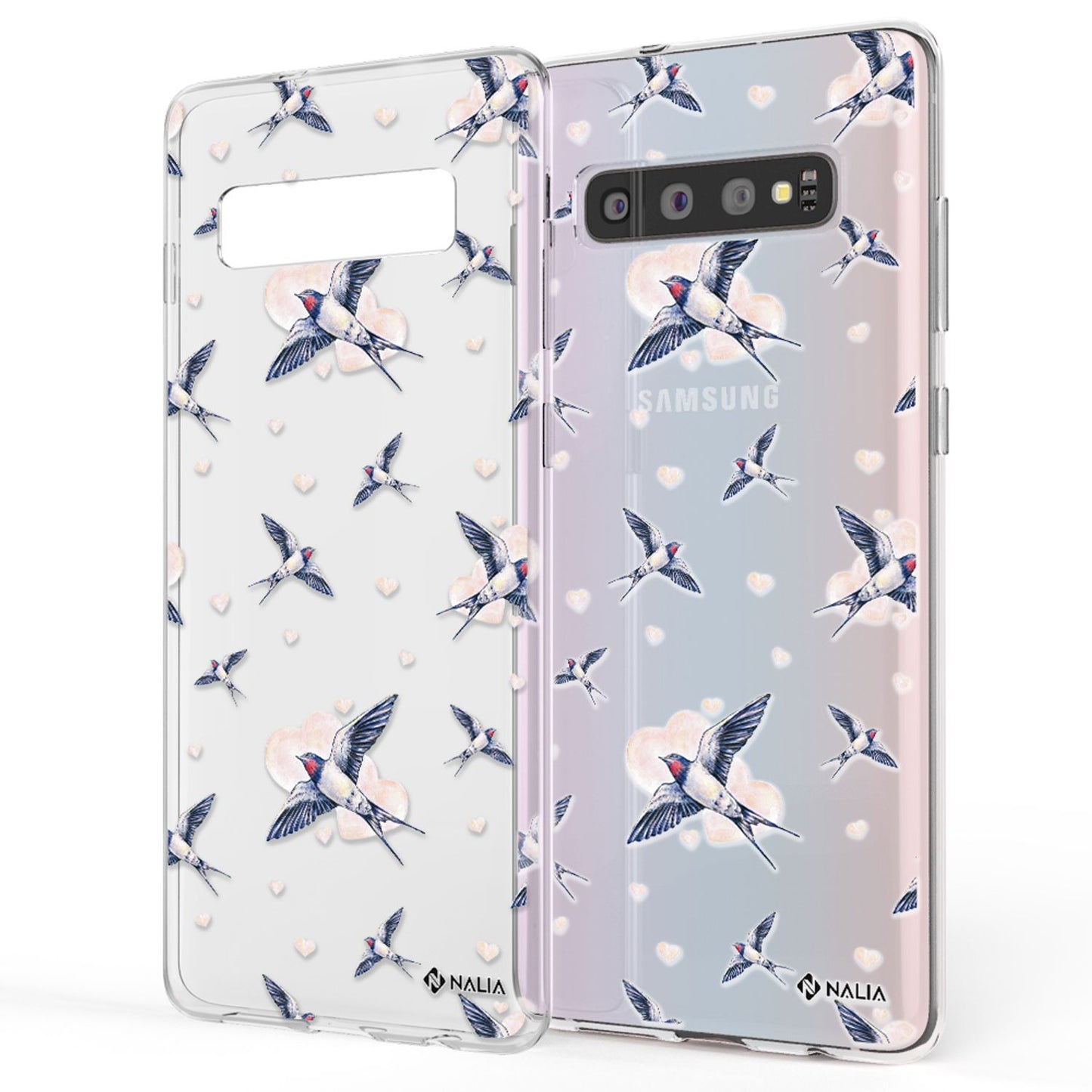 NALIA Handyhülle kompatibel mit Samsung Galaxy S10, Slim Silikon Hülle Motiv Case Cover Crystal Schutzhülle, Durchsichtig Etui Handy-Tasche Backcover Transparent Bumper