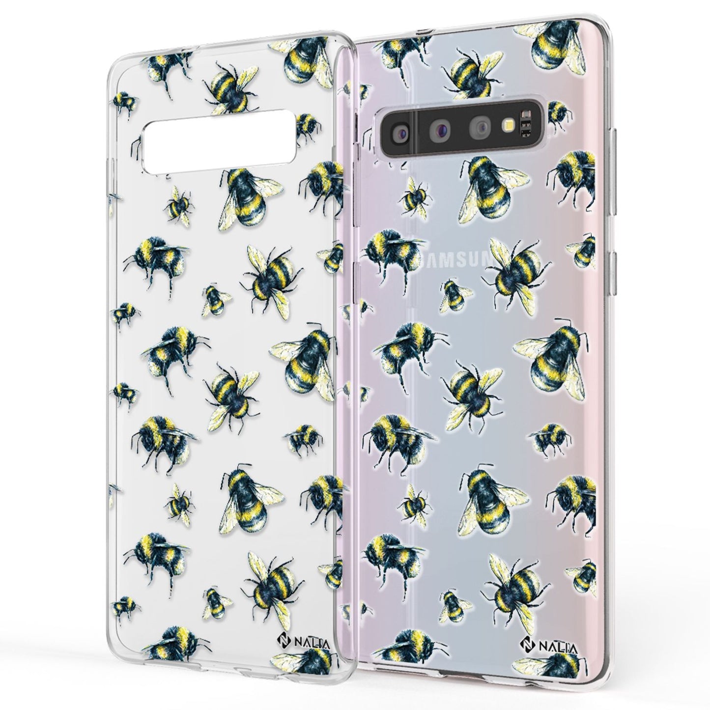 NALIA Handyhülle kompatibel mit Samsung Galaxy S10, Slim Silikon Hülle Motiv Case Cover Crystal Schutzhülle, Durchsichtig Etui Handy-Tasche Backcover Transparent Bumper