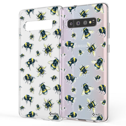 NALIA Handyhülle kompatibel mit Samsung Galaxy S10, Slim Silikon Hülle Motiv Case Cover Crystal Schutzhülle, Durchsichtig Etui Handy-Tasche Backcover Transparent Bumper