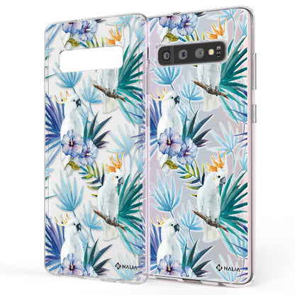 NALIA Handyhülle kompatibel mit Samsung Galaxy S10, Slim Silikon Hülle Motiv Case Cover Crystal Schutzhülle, Durchsichtig Etui Handy-Tasche Backcover Transparent Bumper
